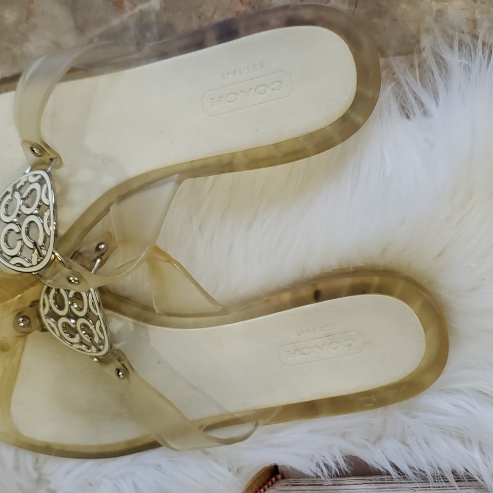 Coach Gold Sandals - Picture 11 of 13